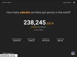 Sites similar to satoshisperperson.com
