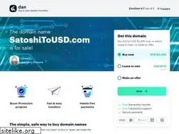 Sites similar to satoshitousd.com