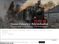 Sites similar to sauerlaender-kleinbahn.de
