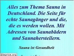 Sites similar to saunaseite.de