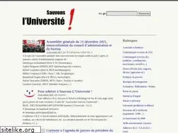 Sites similar to sauvonsluniversite.com