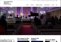 Sites similar to savannahmusicfestival.org