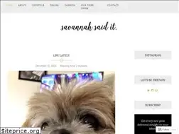 Sites similar to savannahsaidit.com