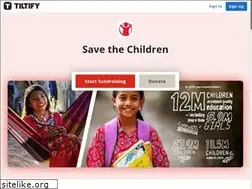 Sites similar to savethechildren.tiltify.com