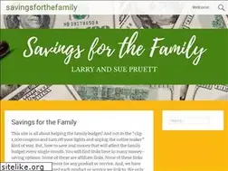 Sites similar to savingsforthefamily.com