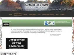 Sites similar to savingthegreatswamp.com