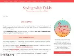 Sites similar to savingwithtalis.com