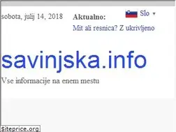Sites similar to savinjska.info