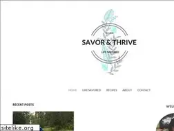 Sites similar to savorandthrive.com