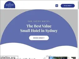 Sites similar to savoyhotel.com.au