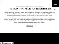 Sites similar to savoyhotelmelbourne.com