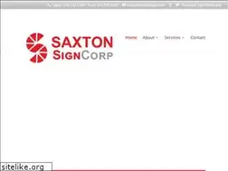 Sites similar to saxtonsign.com