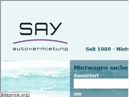 Sites similar to say-autovermietung.de