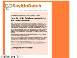 Sites similar to sayitindutch.com