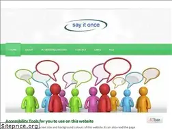 Sites similar to sayitonce.info