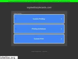 Sites similar to sayitwithstylecards.com