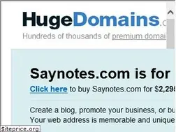 Sites similar to saynotes.com