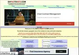 Sites similar to saynoto0870.com