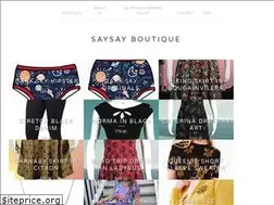 Sites similar to saysayboutique.bigcartel.com