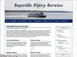 Sites similar to sayvilleferry.com