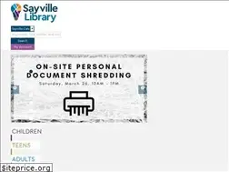 Sites similar to sayvillelibrary.org