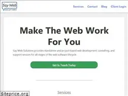 Sites similar to saywebsolutions.com