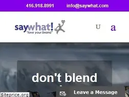 Sites similar to saywhat.com