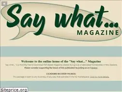 Sites similar to saywhat.nz
