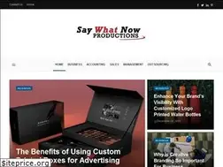 Sites similar to saywhatnowproductions.com
