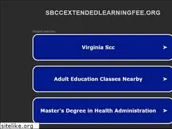 Sites similar to sbccextendedlearningfee.org