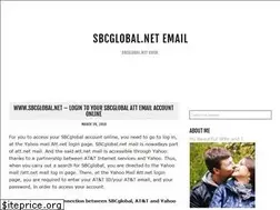 Sites similar to sbcglobalnetemail.org
