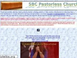 Sites similar to sbcpastorlesschurches.org
