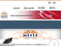 Sites similar to sbe.hitit.edu.tr