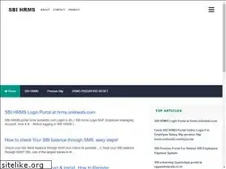 Sites similar to sbi-hrms.com