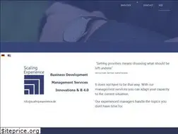 Sites similar to scaling-experience.de