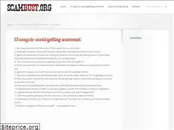 Sites similar to scambust.org