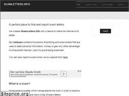Sites similar to scamletters.info