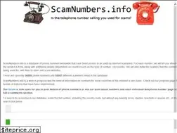 Sites similar to scamnumbers.info