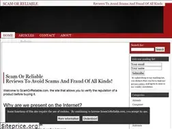 Sites similar to scamorreliable.com