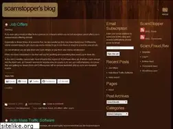 Sites similar to scamstopper.wordpress.com