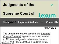 Sites similar to scc.lexum.org