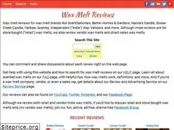 Sites similar to scentedwaxmeltreviews.com