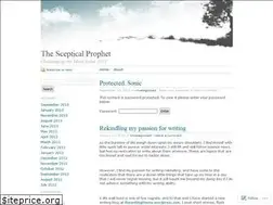 Sites similar to scepticalprophet.wordpress.com