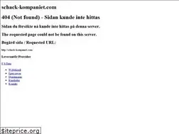 Sites similar to schack-kompaniet.com