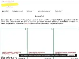 Sites similar to schaffell-lammfell.de