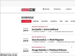 Sites similar to schedule.boxingscene.com
