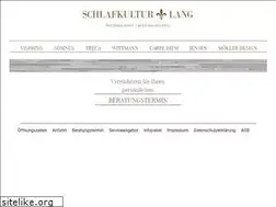 Sites similar to schlafkultur-lang.de