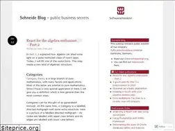 Sites similar to schneide.blog