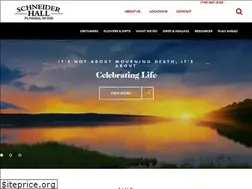 Sites similar to schneiderhallfuneralhome.com