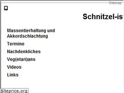 Sites similar to schnitzel-ist-out.de